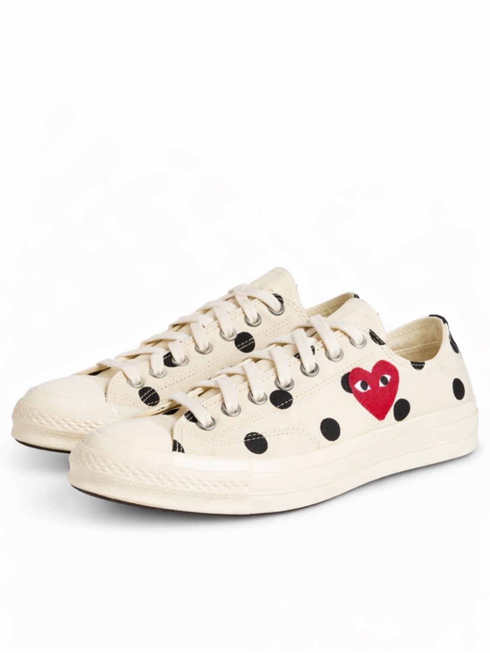 Comme des Garcons PLAY x Converse Sneakers with Black Dots